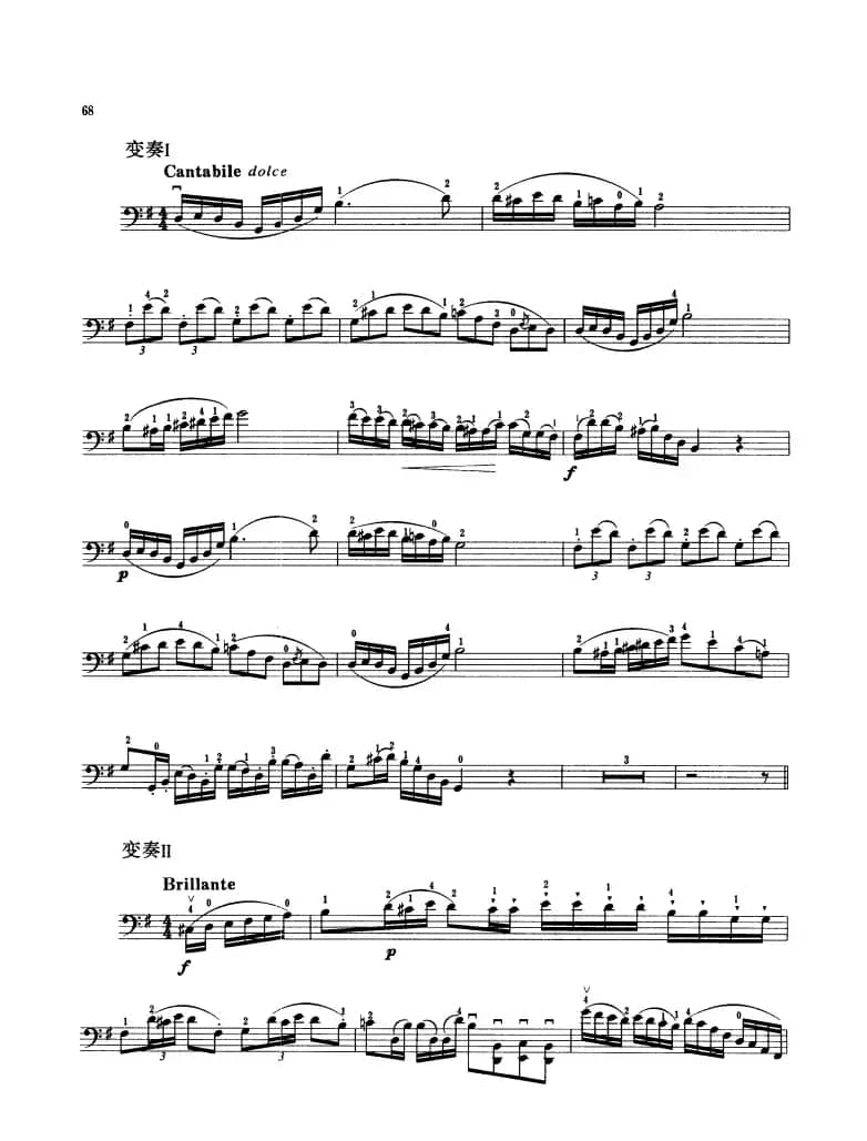 罗西尼主题与变奏 （大提琴）