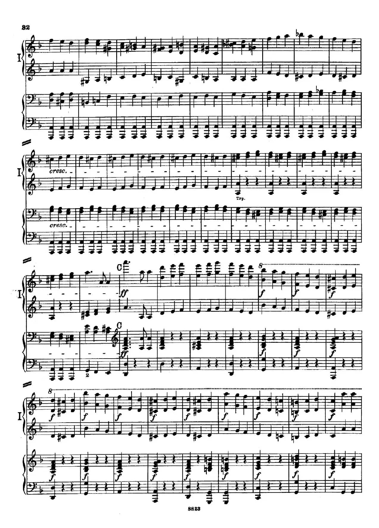 d小调第九交响曲 Op.125(双钢琴P23——32)