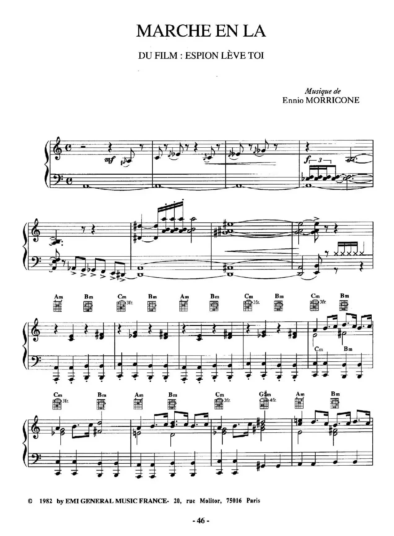 电影配乐大师莫瑞康最佳20首钢琴谱（Best of Ennio Morricone·14）