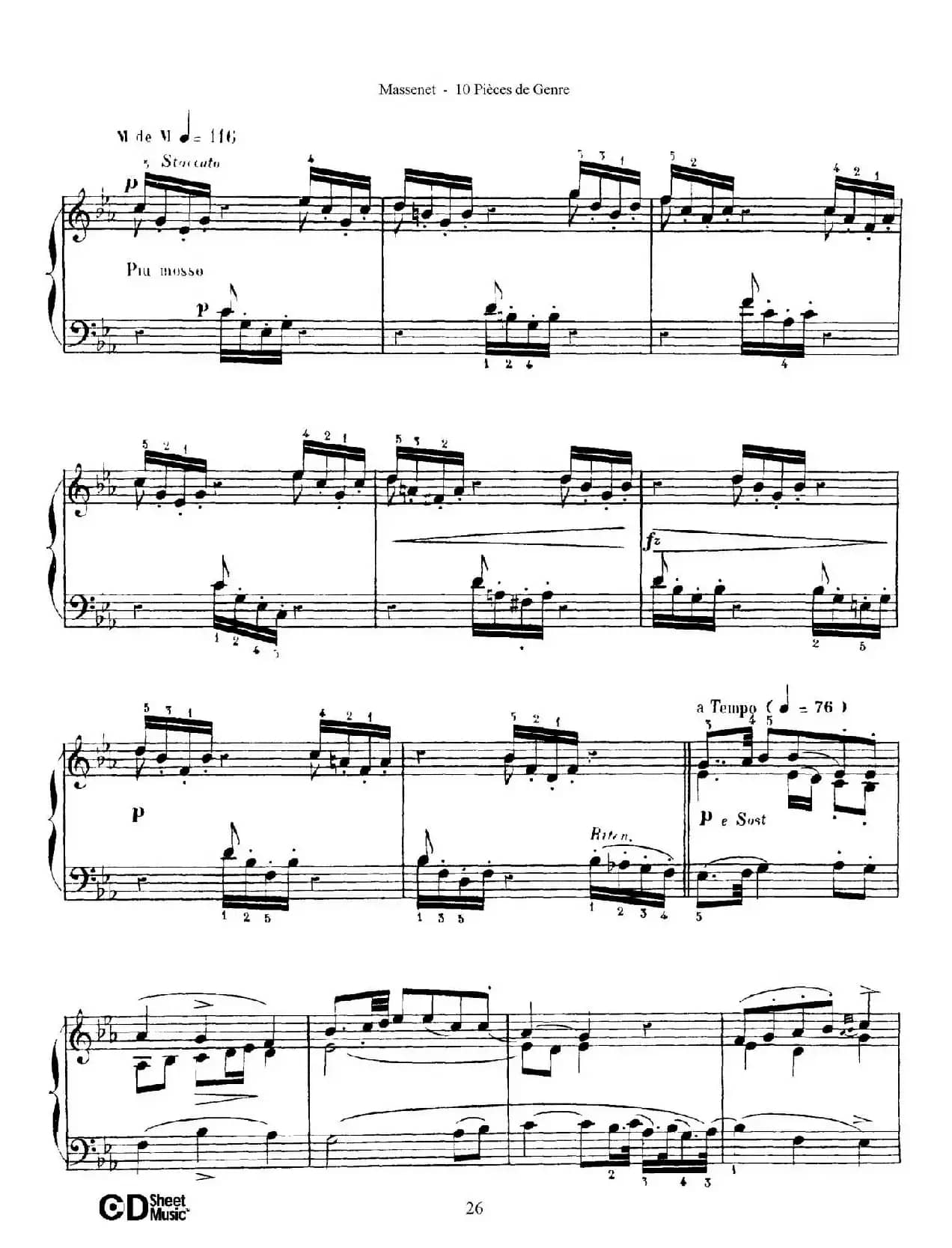 Dix Pièces de Genre Op.10（10首个性小品·Ⅶ）