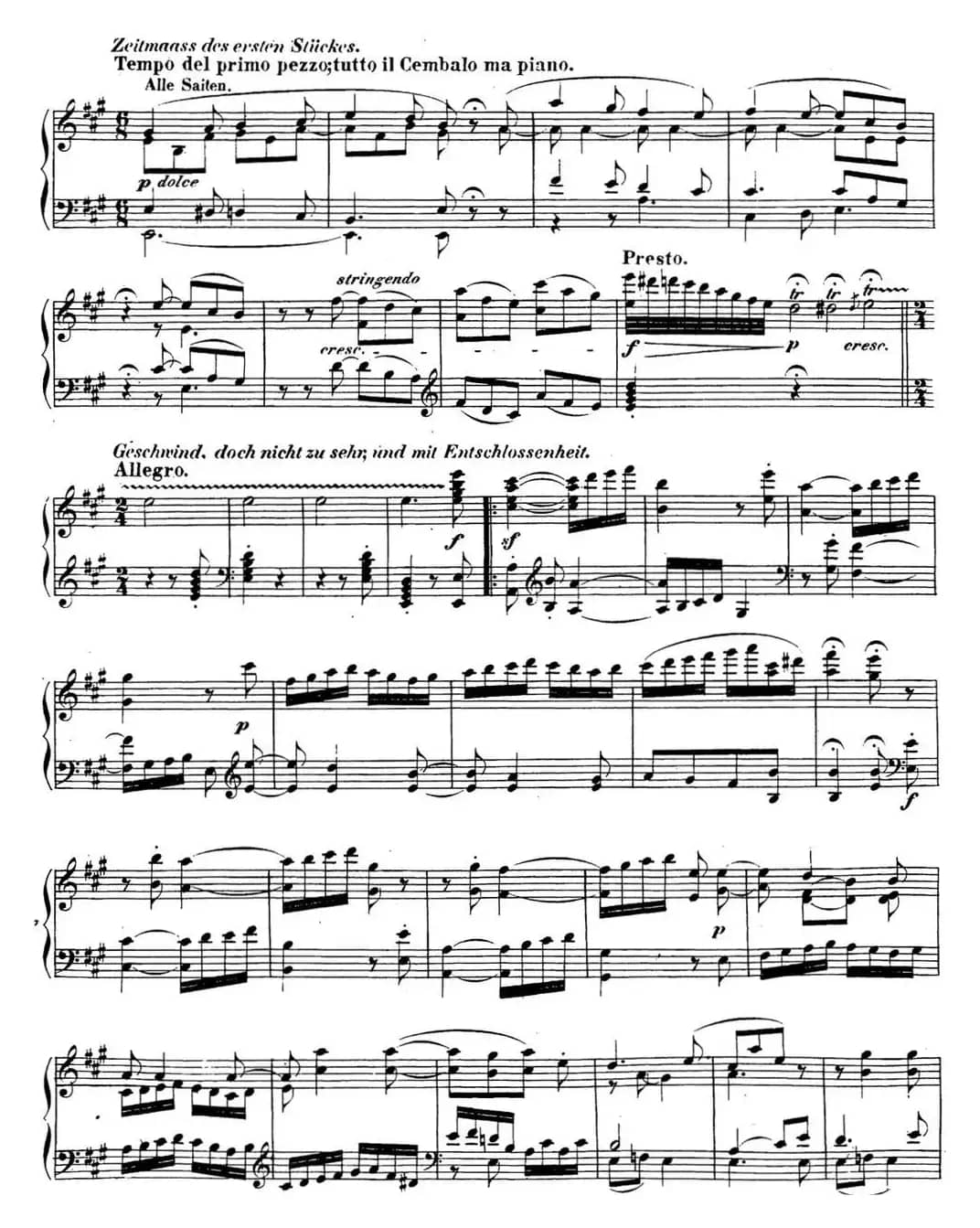 贝多芬钢琴奏鸣曲28 A大调 Op.101 A major