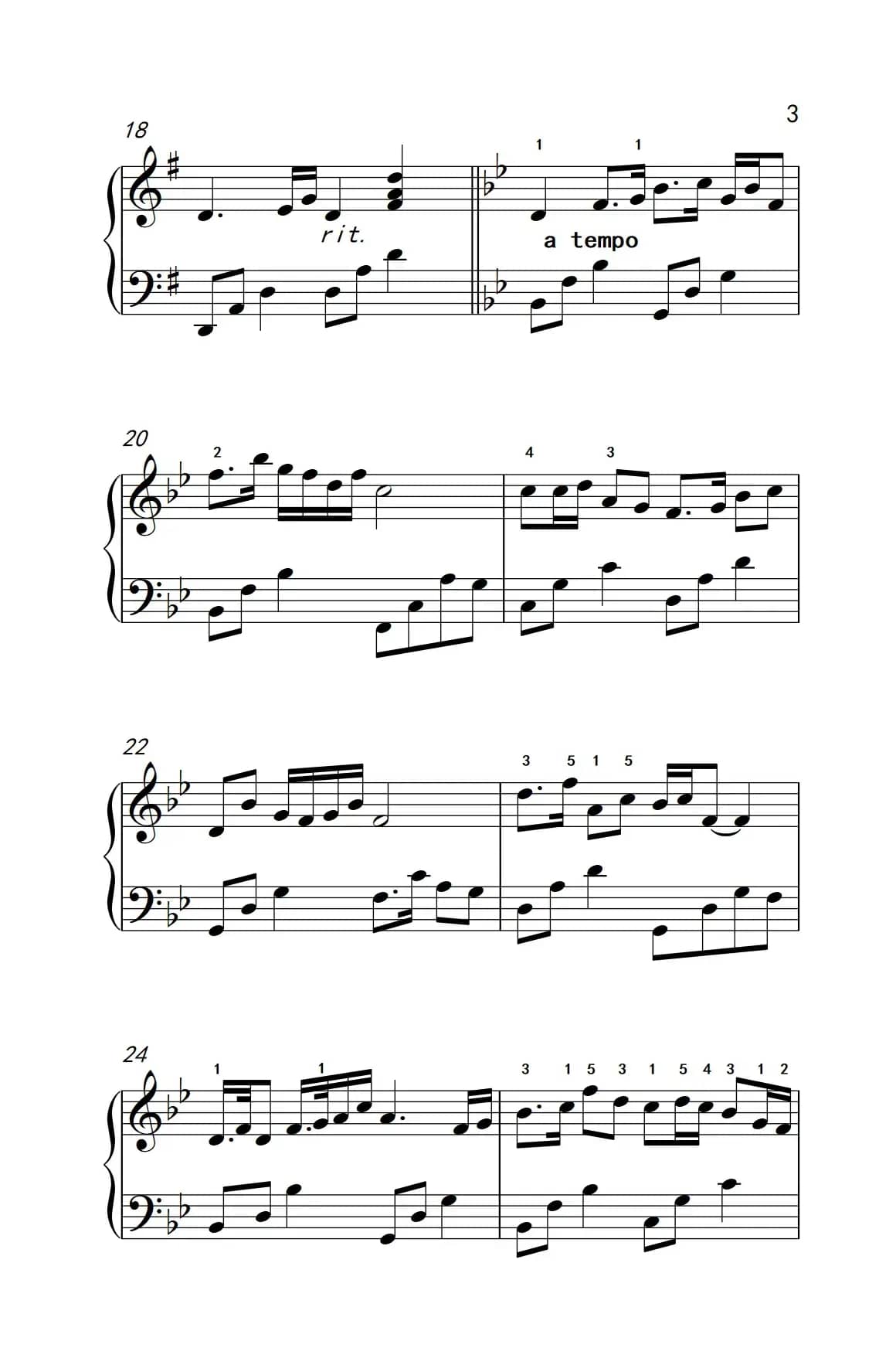 梁山伯与祝英台（老年大学 钢琴教程 3）