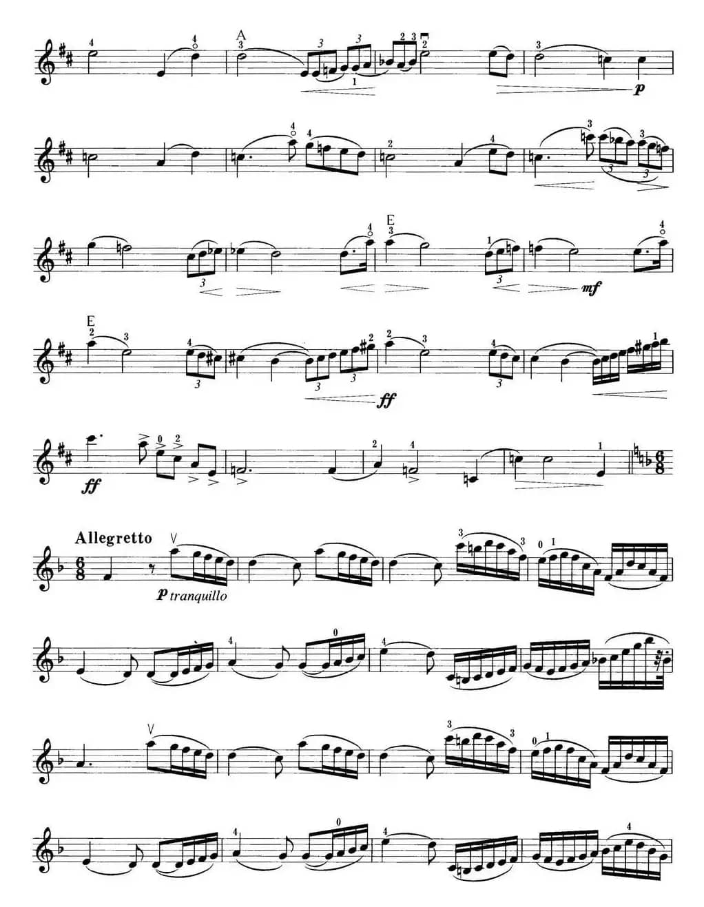 小提琴考级第五级：外国乐曲（6首）