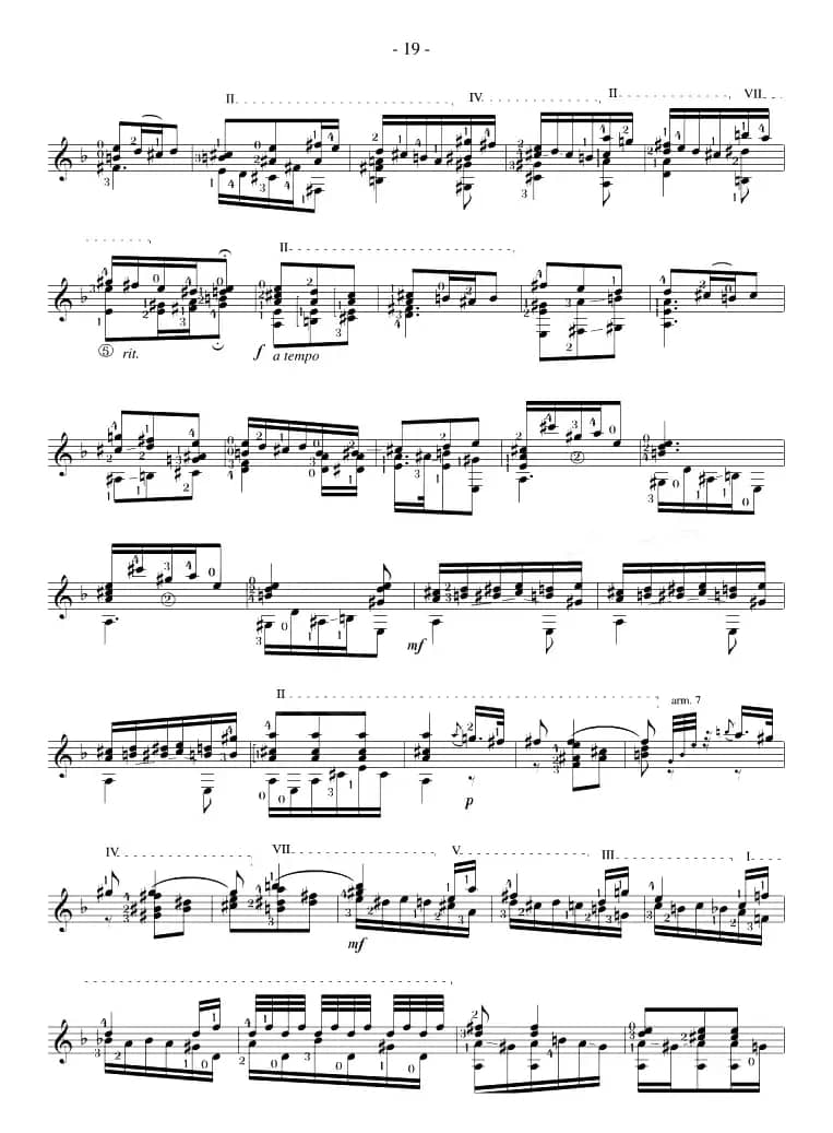 Napoleon Coste《25 Studies,Op.38》（STUDY 24）