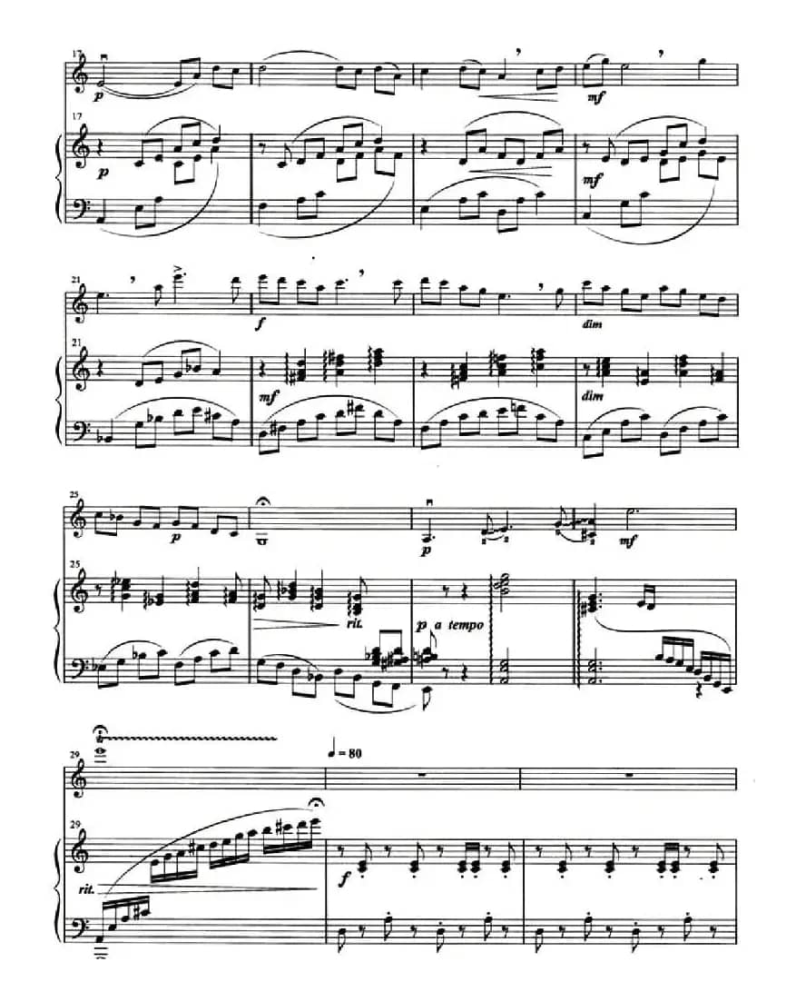 高原牧歌（小提琴+钢琴伴奏）