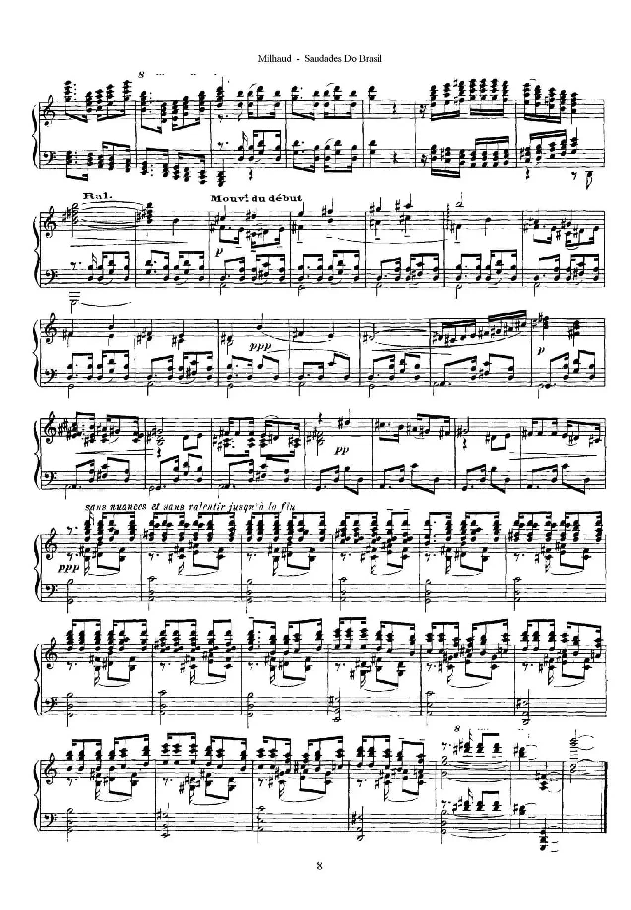 Saudados do Brasil Op.67(巴西回忆·Ⅳ)