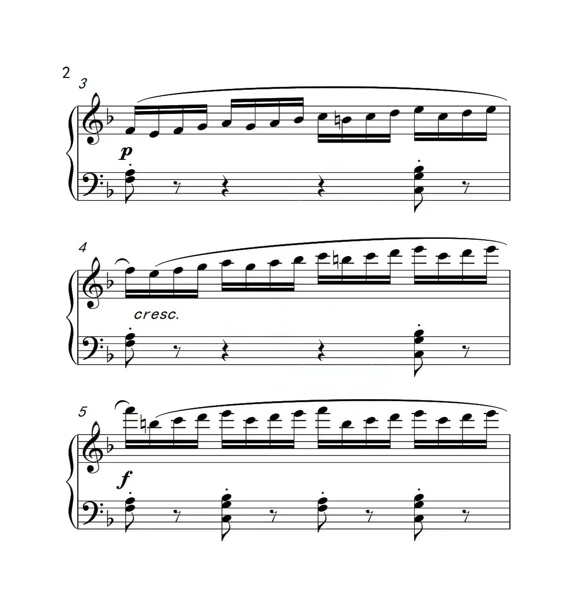 第三级B组 练习曲（中国音乐学院钢琴考级作品1~6级）