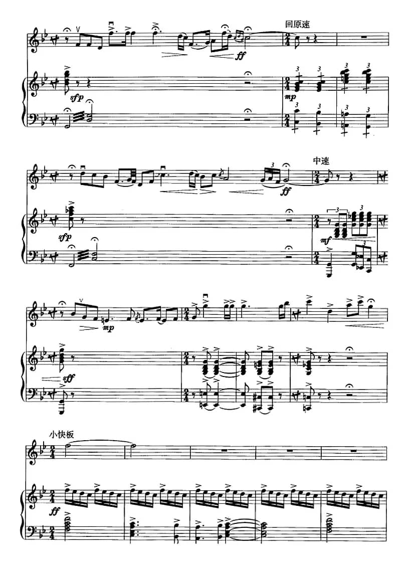 红梅随想曲（二胡+钢琴伴奏）