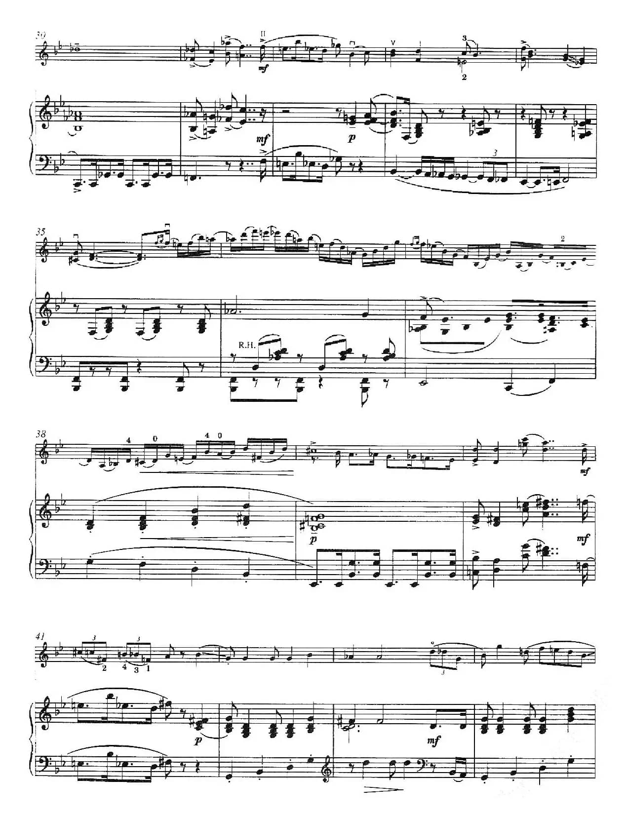 布鲁斯速度（Tempo di Blues）（选自《波吉与贝丝》）（小提琴+钢琴伴奏）