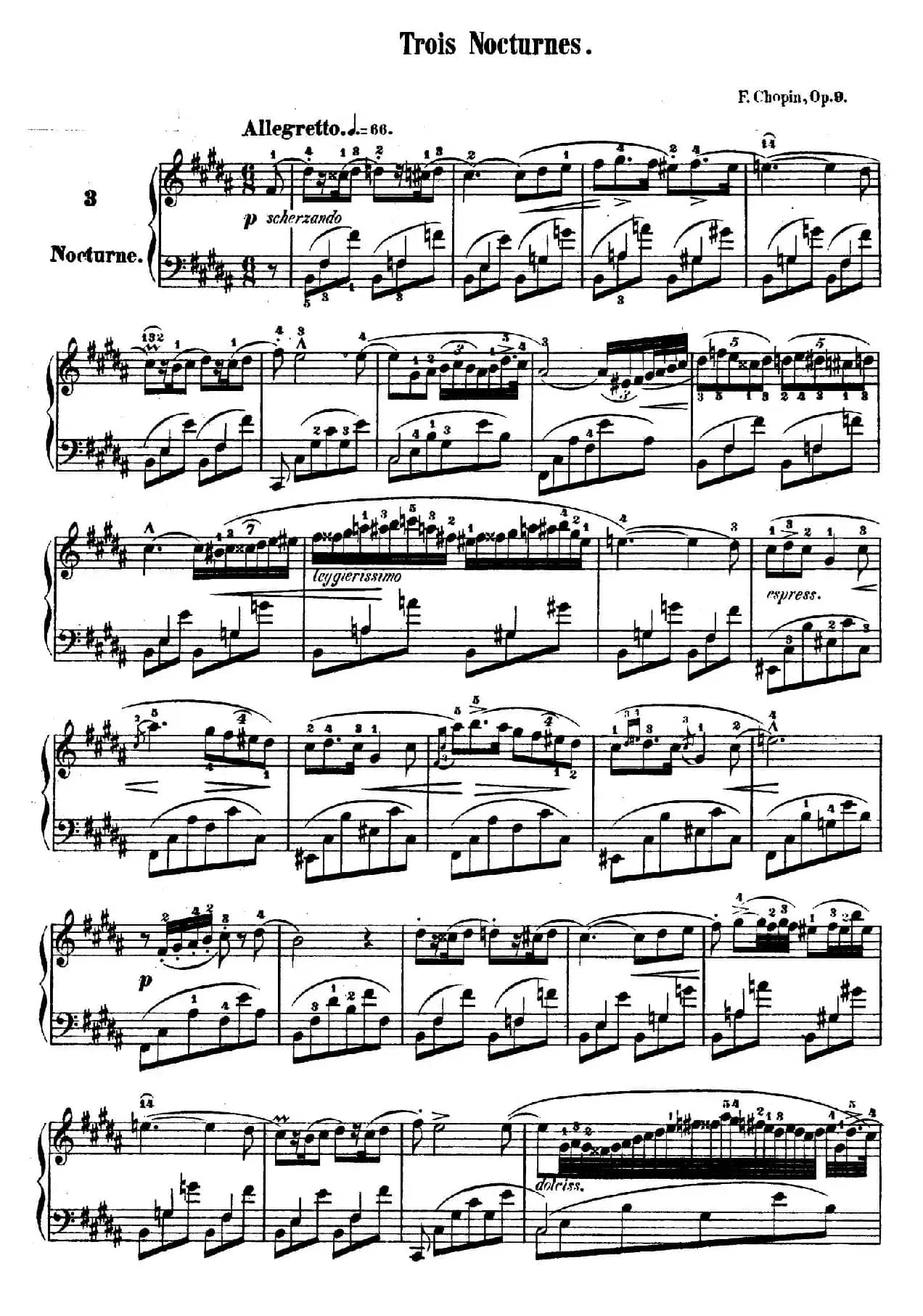 Trois Nocturnes Op.9(Ⅲ)