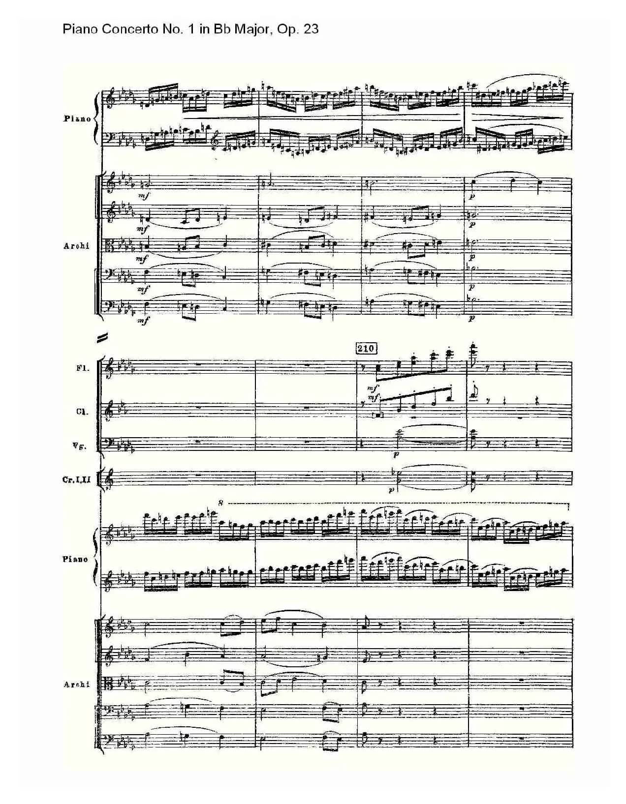 Bb大调第一钢琴协奏曲,Op.23第三乐章（一）