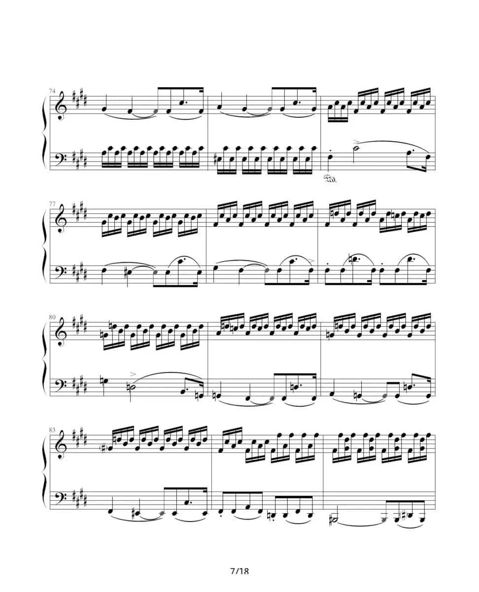 月光奏鸣曲（贝多芬《月光》第三乐章）