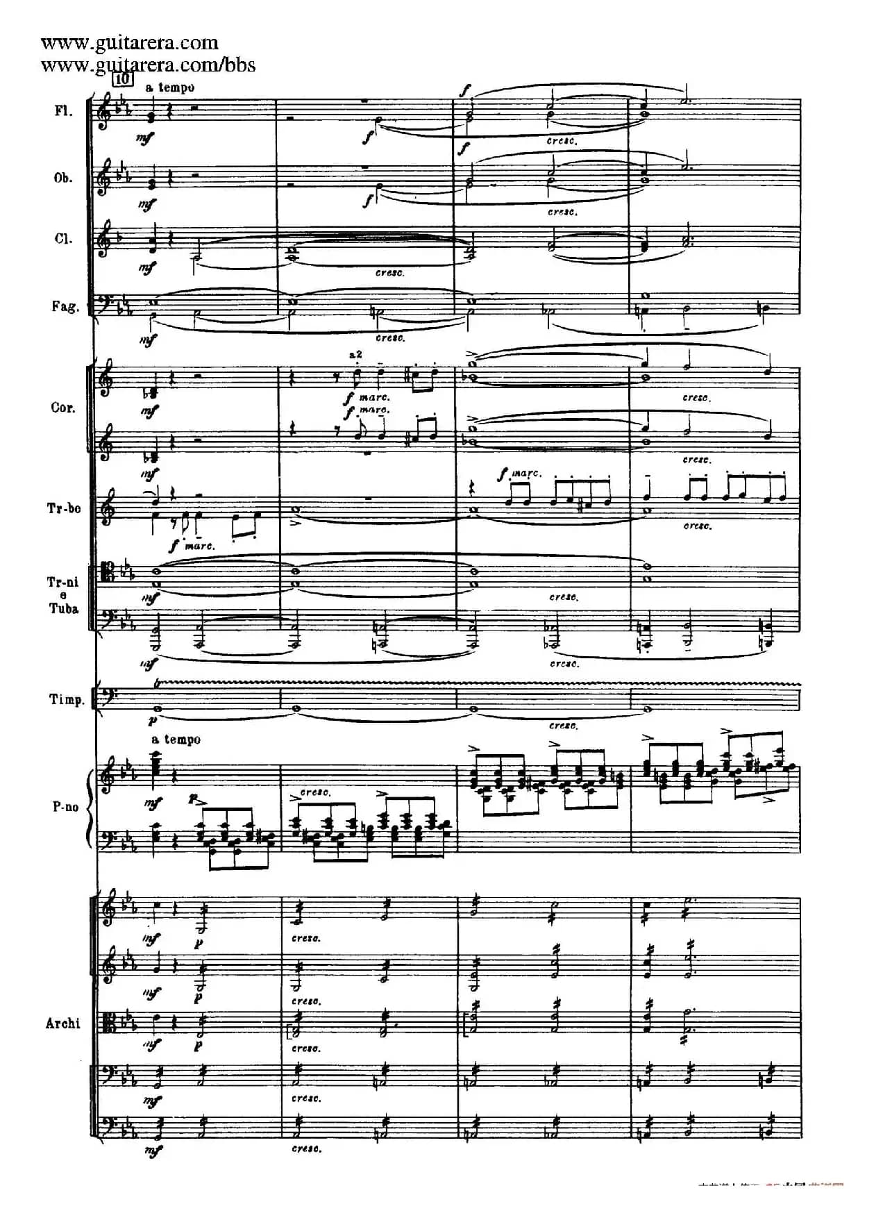 c小调第二钢琴协奏曲 Op.18（第一乐章总谱·P28——36）