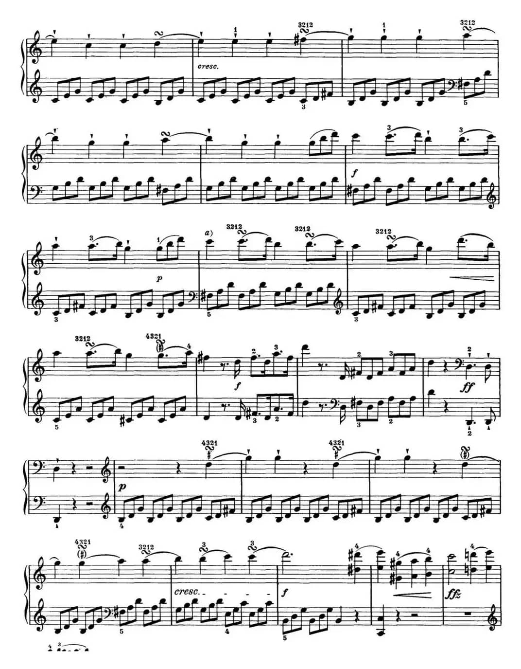 海顿 钢琴奏鸣曲 Hob XVI 35 in C major