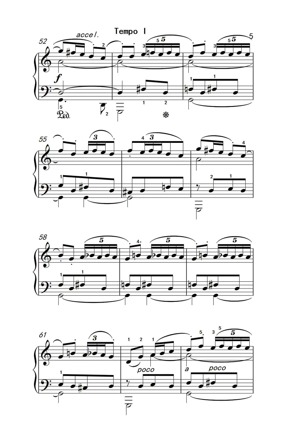 风笛（巴托克 小宇宙 钢琴教程 5）