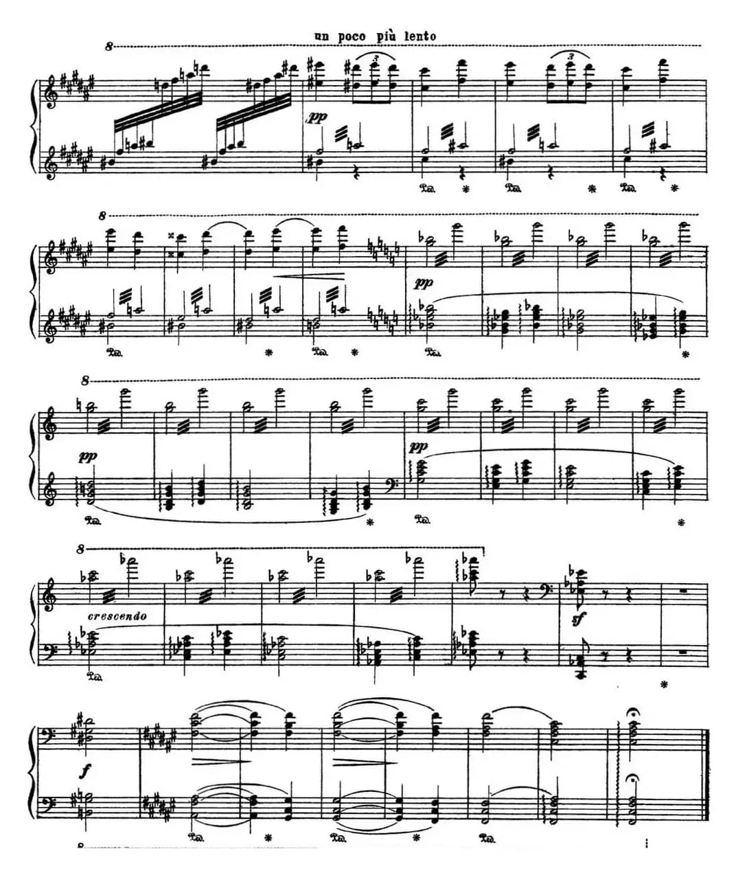 李斯特 旅游岁月 第三集 S.163 No.4 艾斯特庄园的喷泉