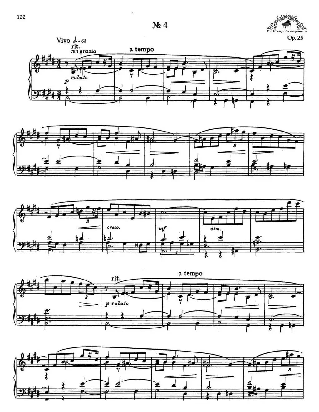 9首玛祖卡舞曲 Op.25（No.4）