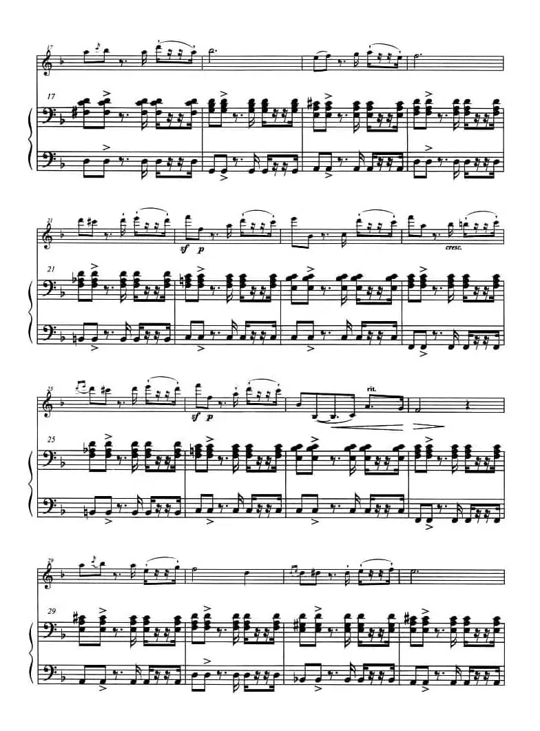 巴斯克随想曲（钢琴伴奏小提琴谱）