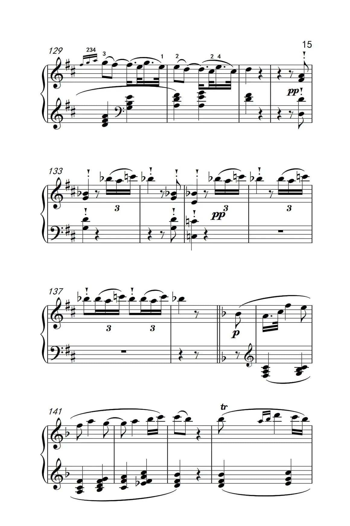 奏鸣曲 Opus 10 Nr.2 第一乐章（贝多芬奏鸣曲集 2）