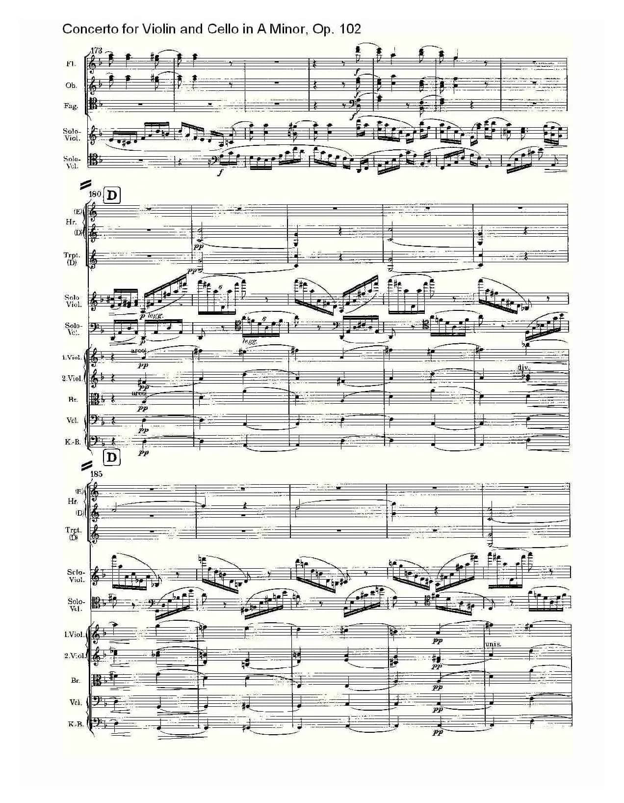 A小调小提琴与大提琴协奏曲, Op.102第三乐章