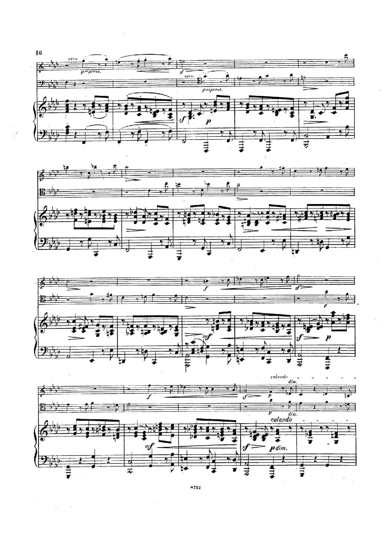 Piano Trio No.3 in c Minor Op.101（c小调第三钢琴三重奏）