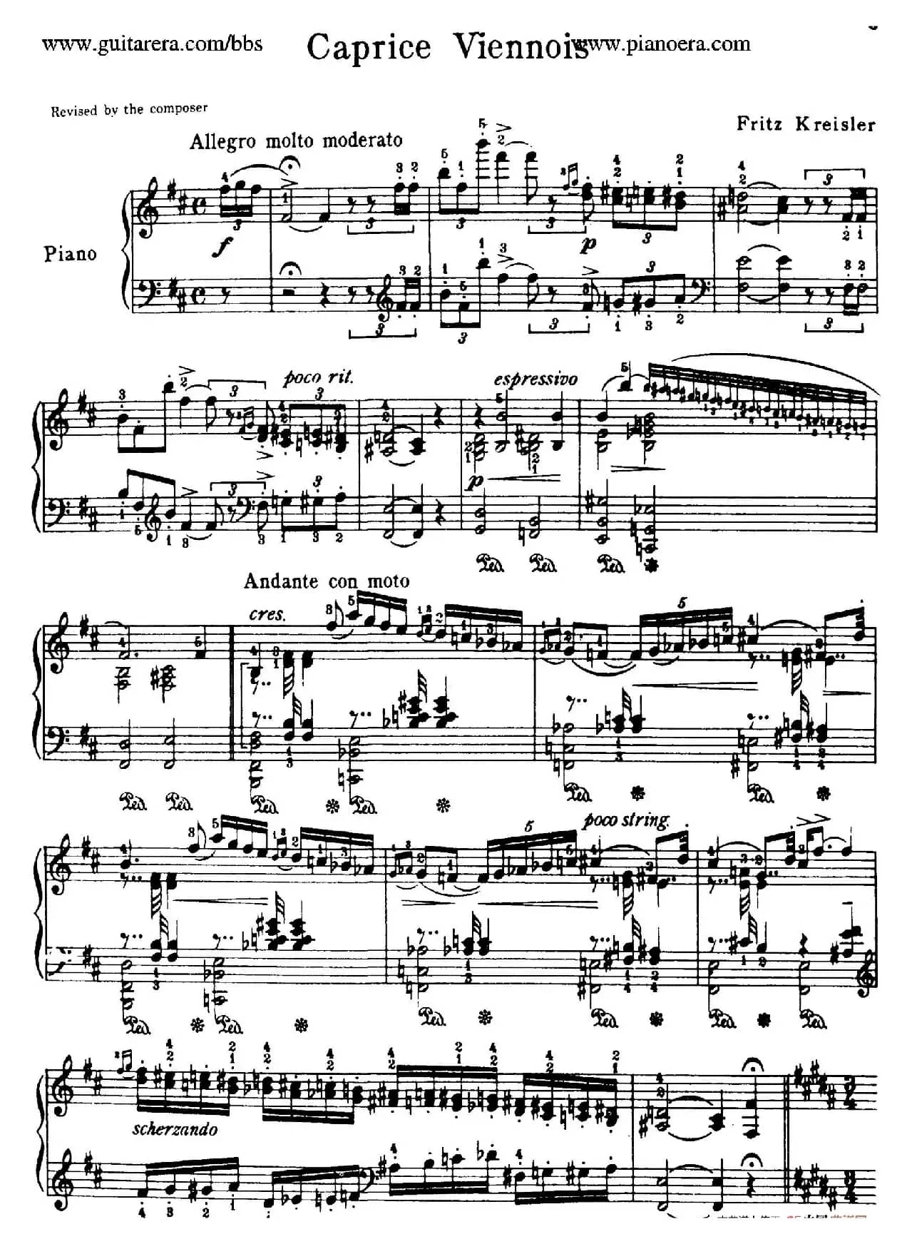 Caprice Viennois Op.2（维也纳随想曲）