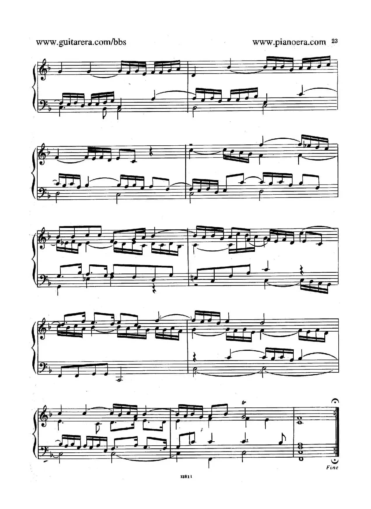 Suite No.2 in F Major HWV 427（F大调第二组曲）