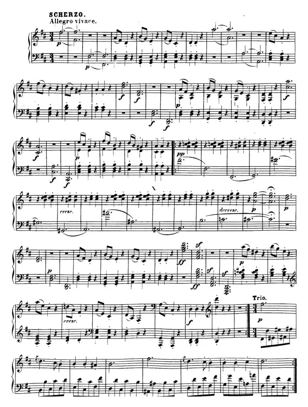 贝多芬钢琴奏鸣曲15 田园 D大调 Op.28 D major