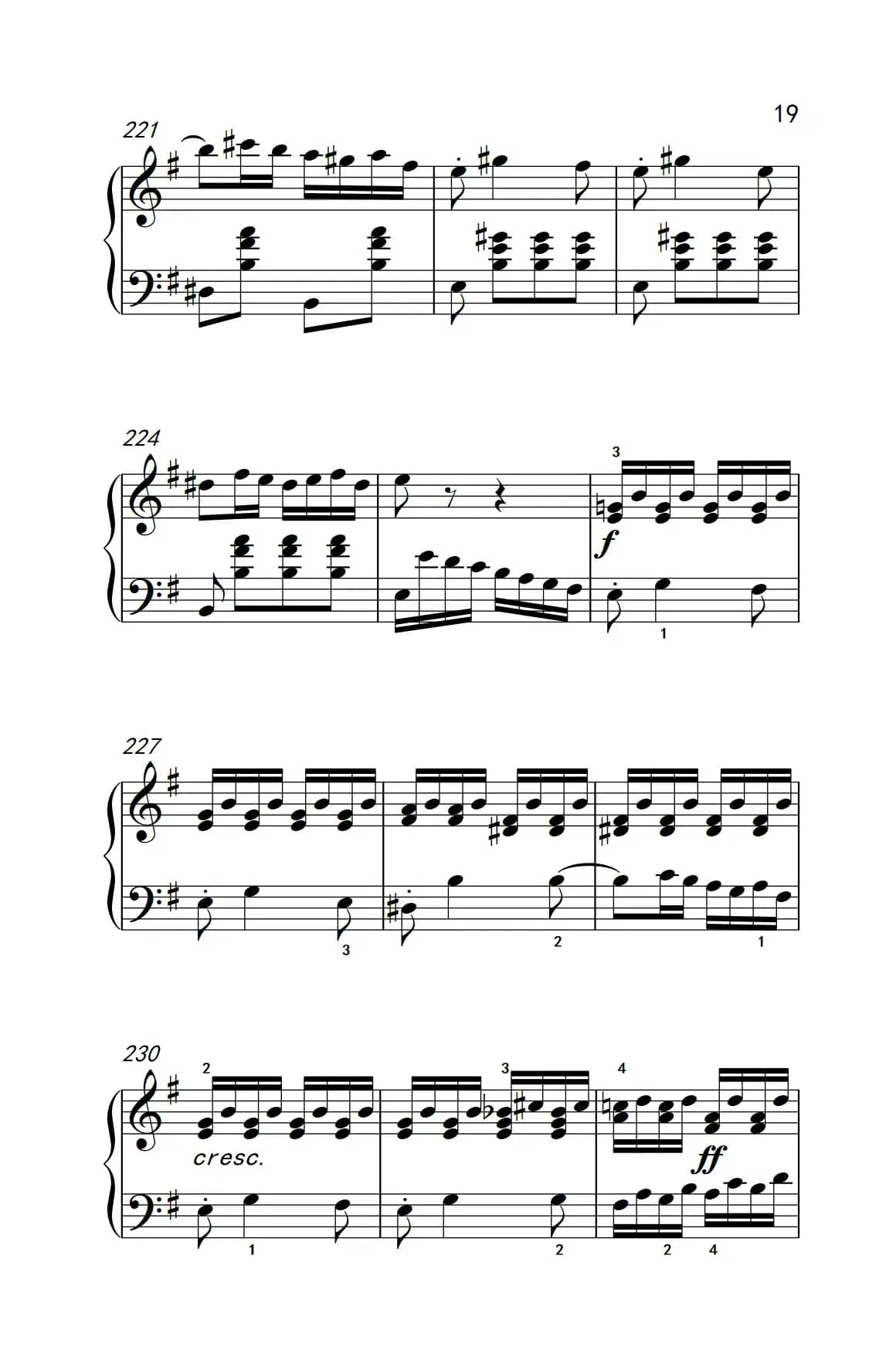 第九级2.G大调奏鸣曲 第一乐章 Op.31 No.1（中央音乐学院 钢琴（业余）考级教程 7-9级）