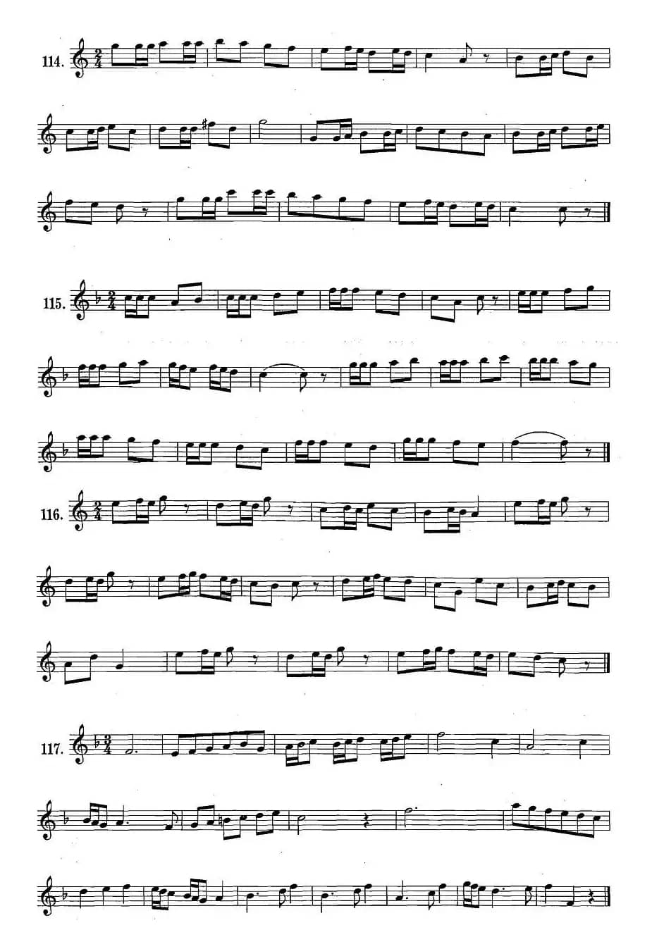 萨克斯练习曲合集（1—20）八分音符和十六分音符练习