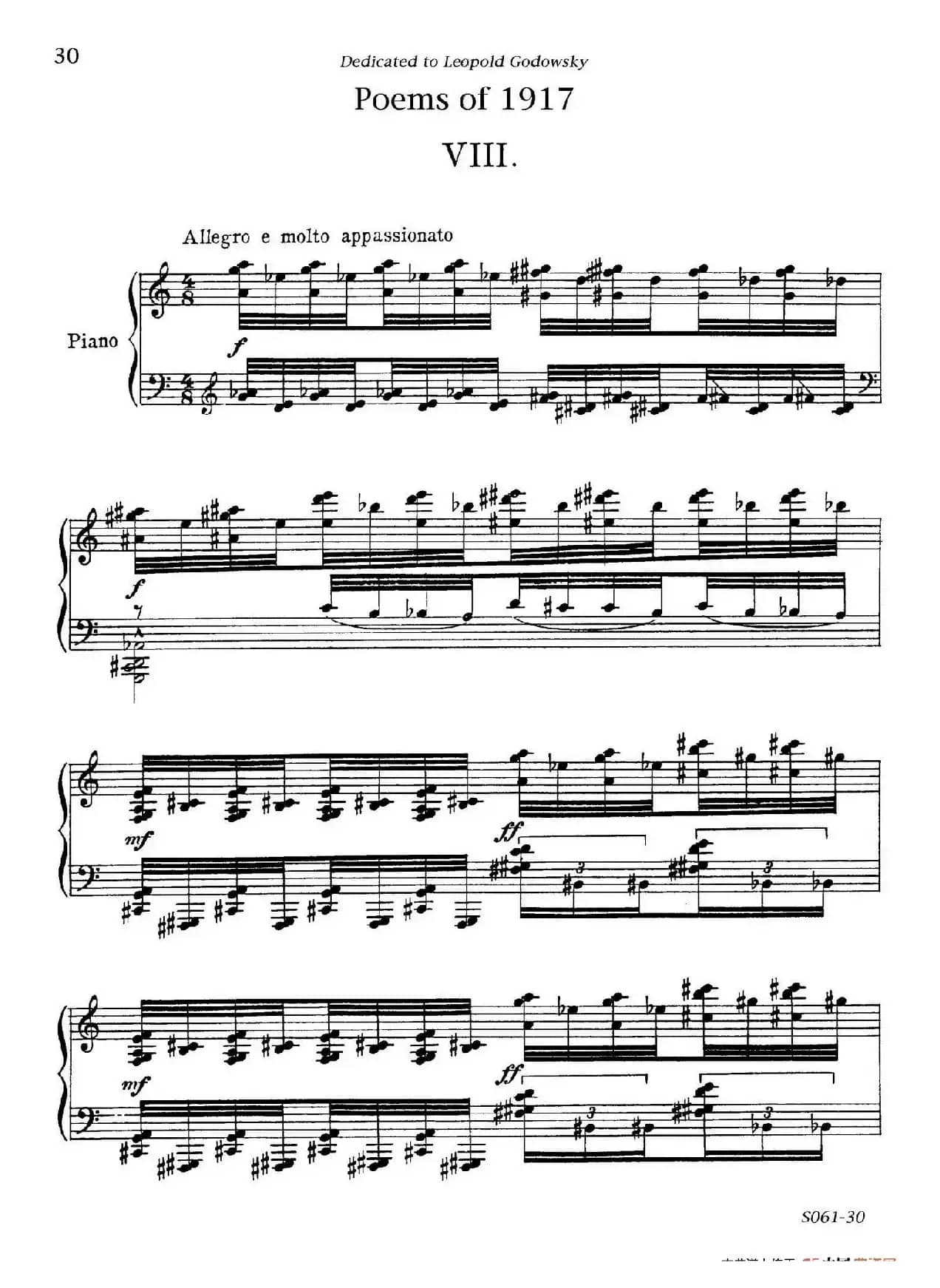 Poems of 1917 Op.41（1917之诗 8. 战争）