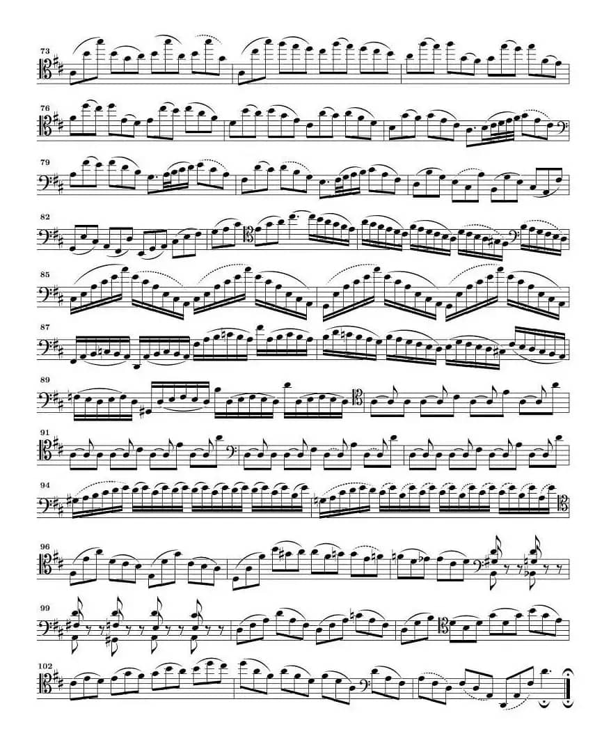 巴赫无伴奏大提琴练习曲之六