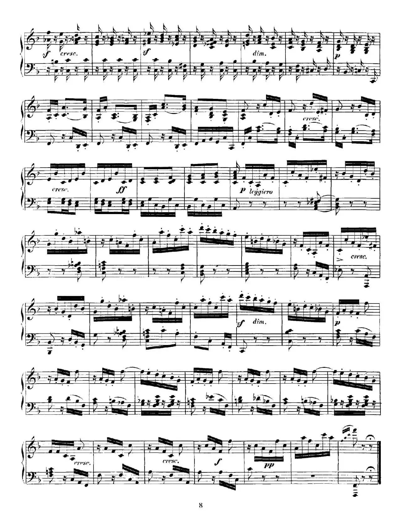 6 Pieces for Children Op.72（6首儿童钢琴曲6.F大调）