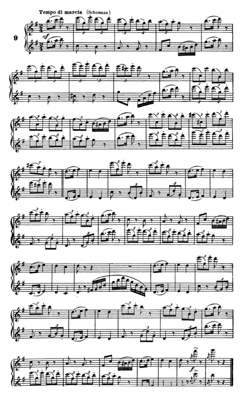 柯勒40首长笛提高练习曲OP.55（二重奏）（NO.9）