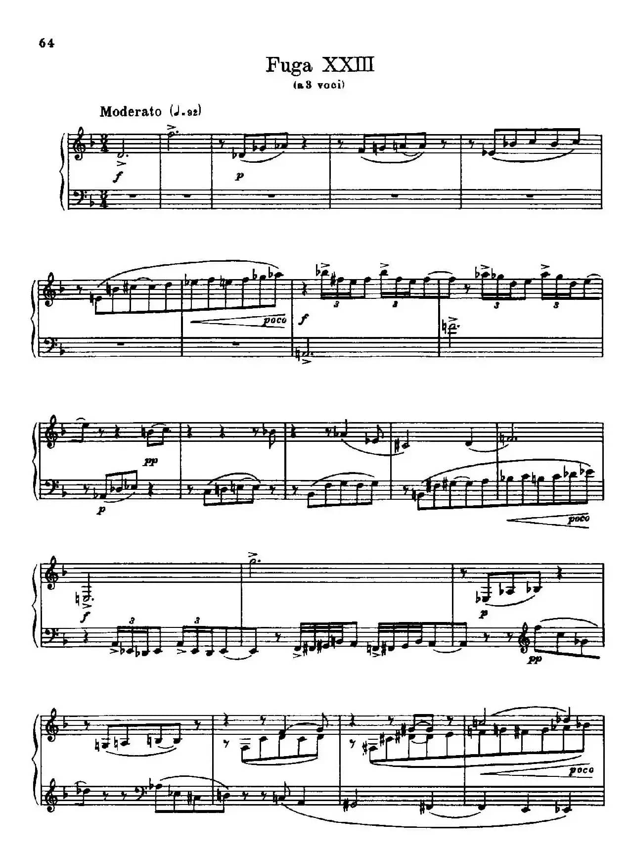 24 Preludes and Fugues Part.2 Op.45（24首前奏曲与赋格·第二部分·23）