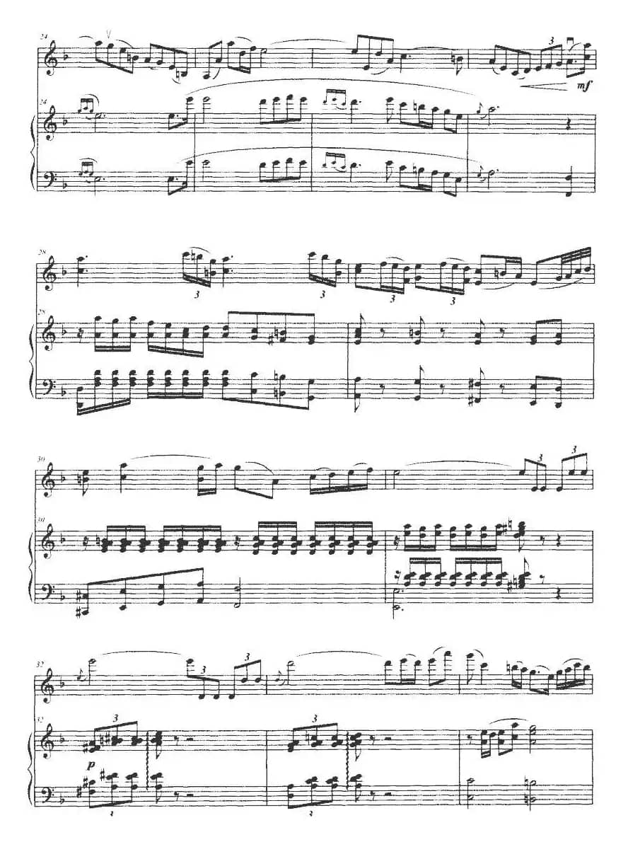 红河之恋（小提琴+钢琴伴奏）