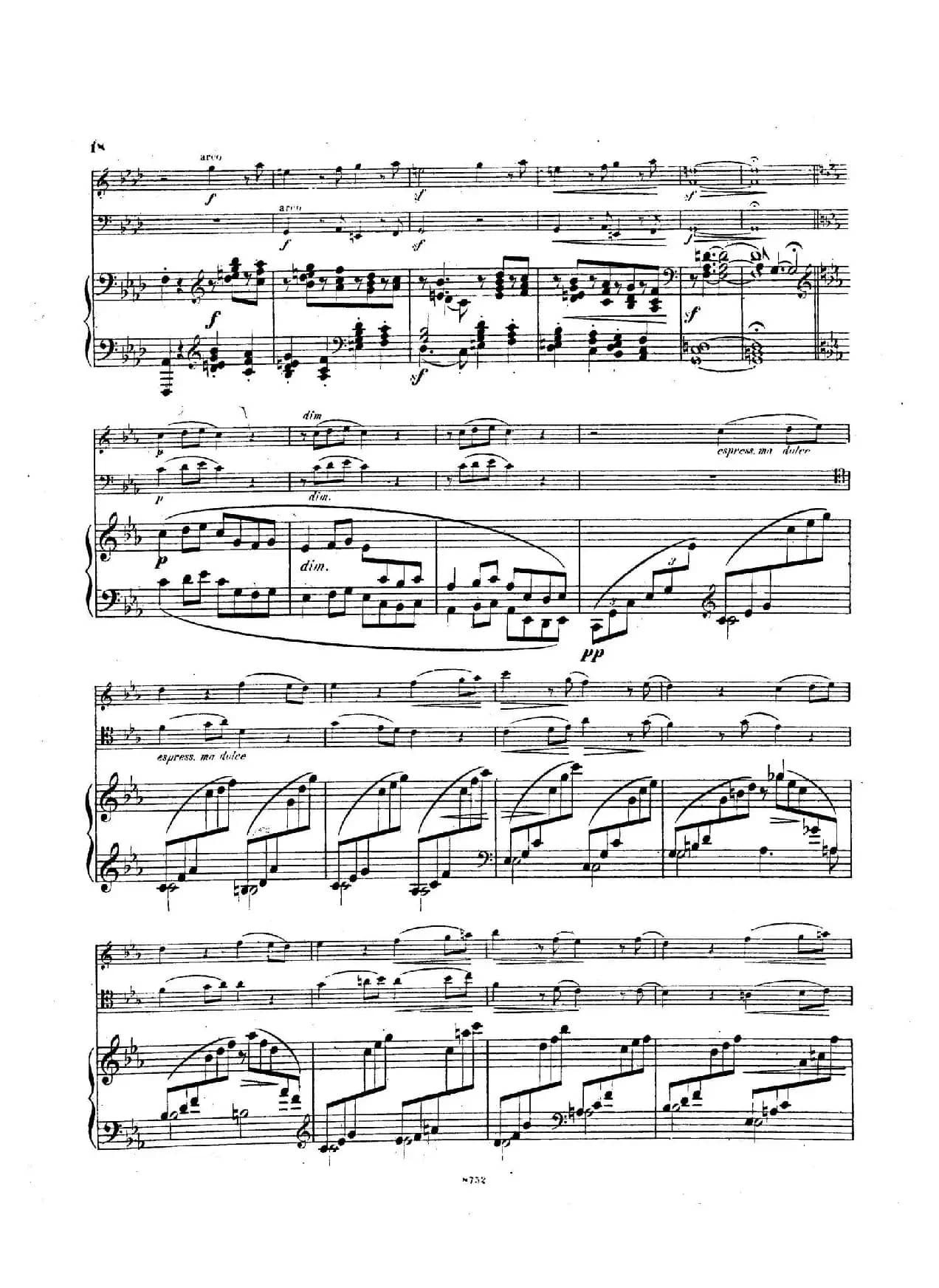 Piano Trio No.3 in c Minor Op.101（c小调第三钢琴三重奏）