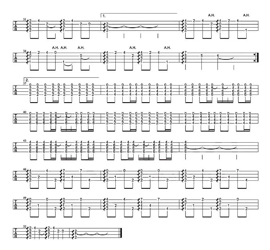 大鱼（尤克里里指弹谱）