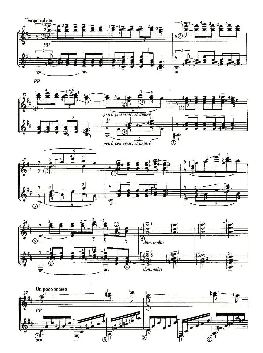 CLAIR DE LUNE（双吉他）