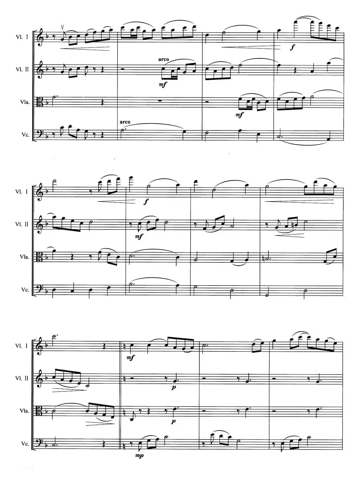 夜月（弦乐四重奏）