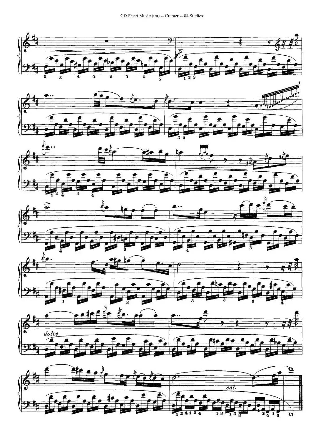 Cramer - 84 exercices（76—80）（克拉莫84首钢琴练习曲）