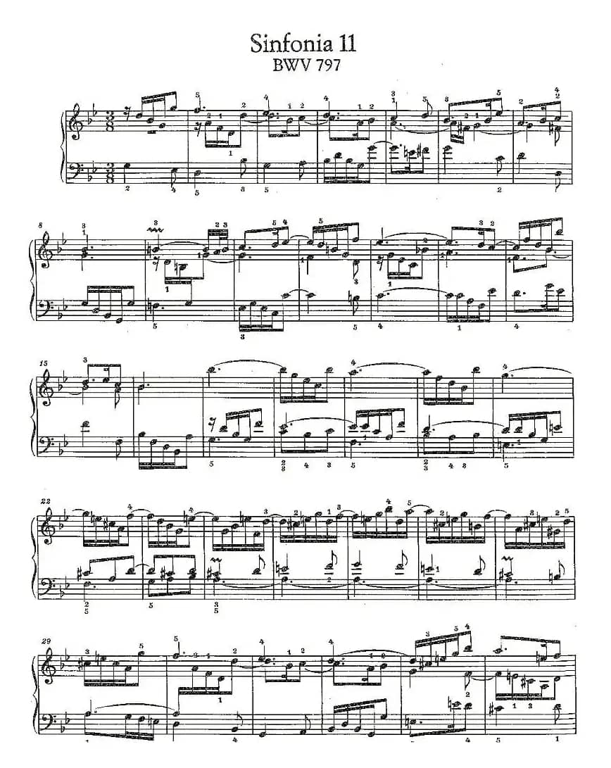 Sinfonia 11 BWV-797
