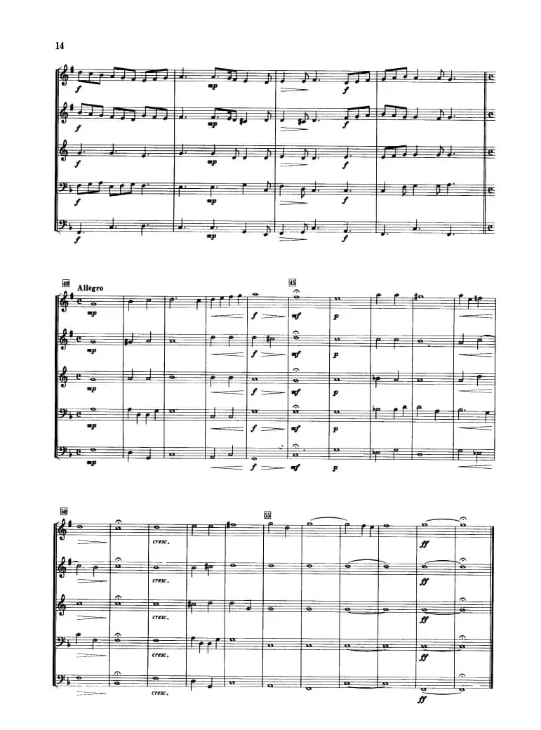 序曲（合奏、蒙特威尔弟作曲版）