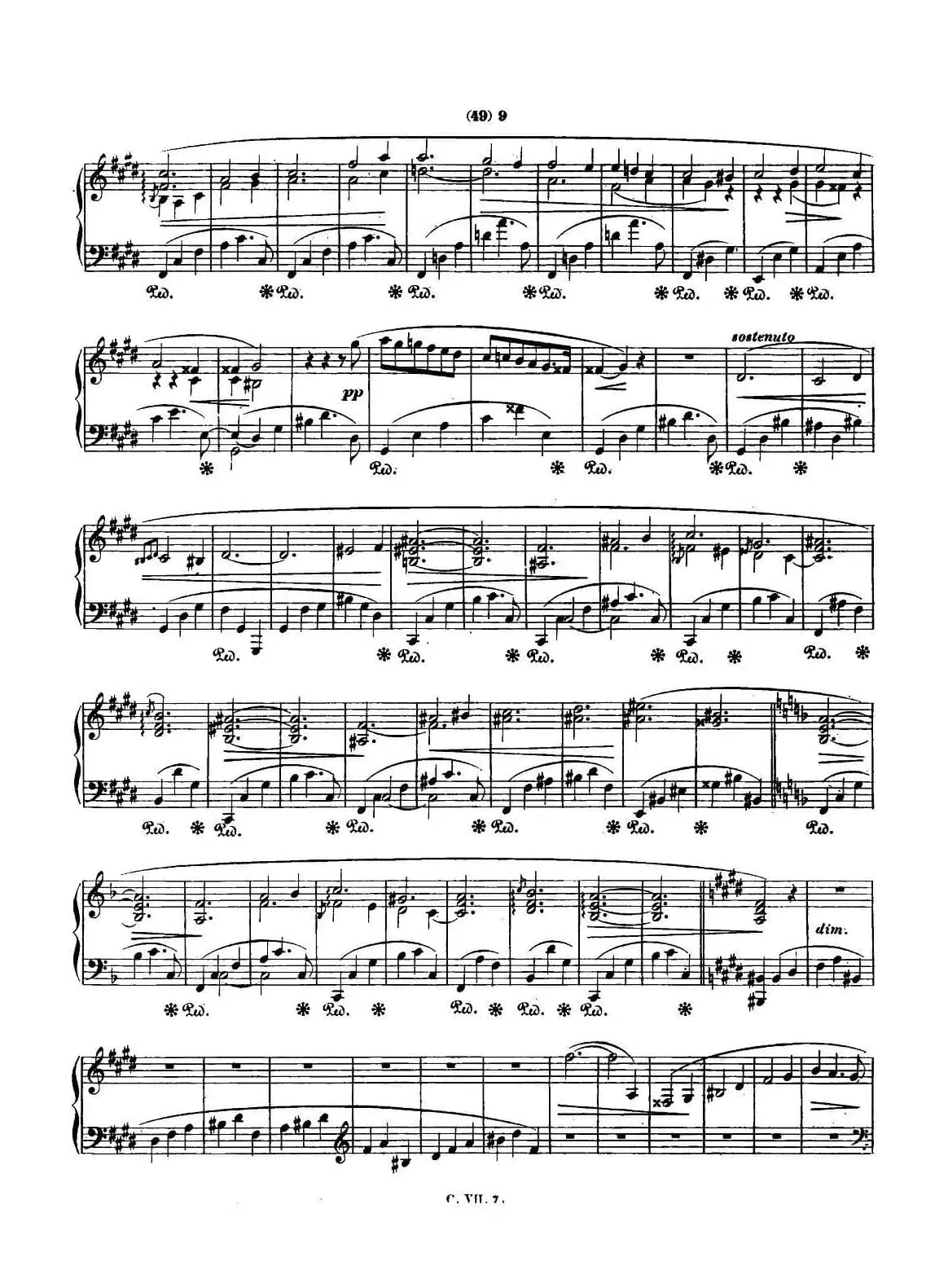 肖邦 钢琴谐谑曲 Chopin Scherzo（No.4  E大调，Op.54）