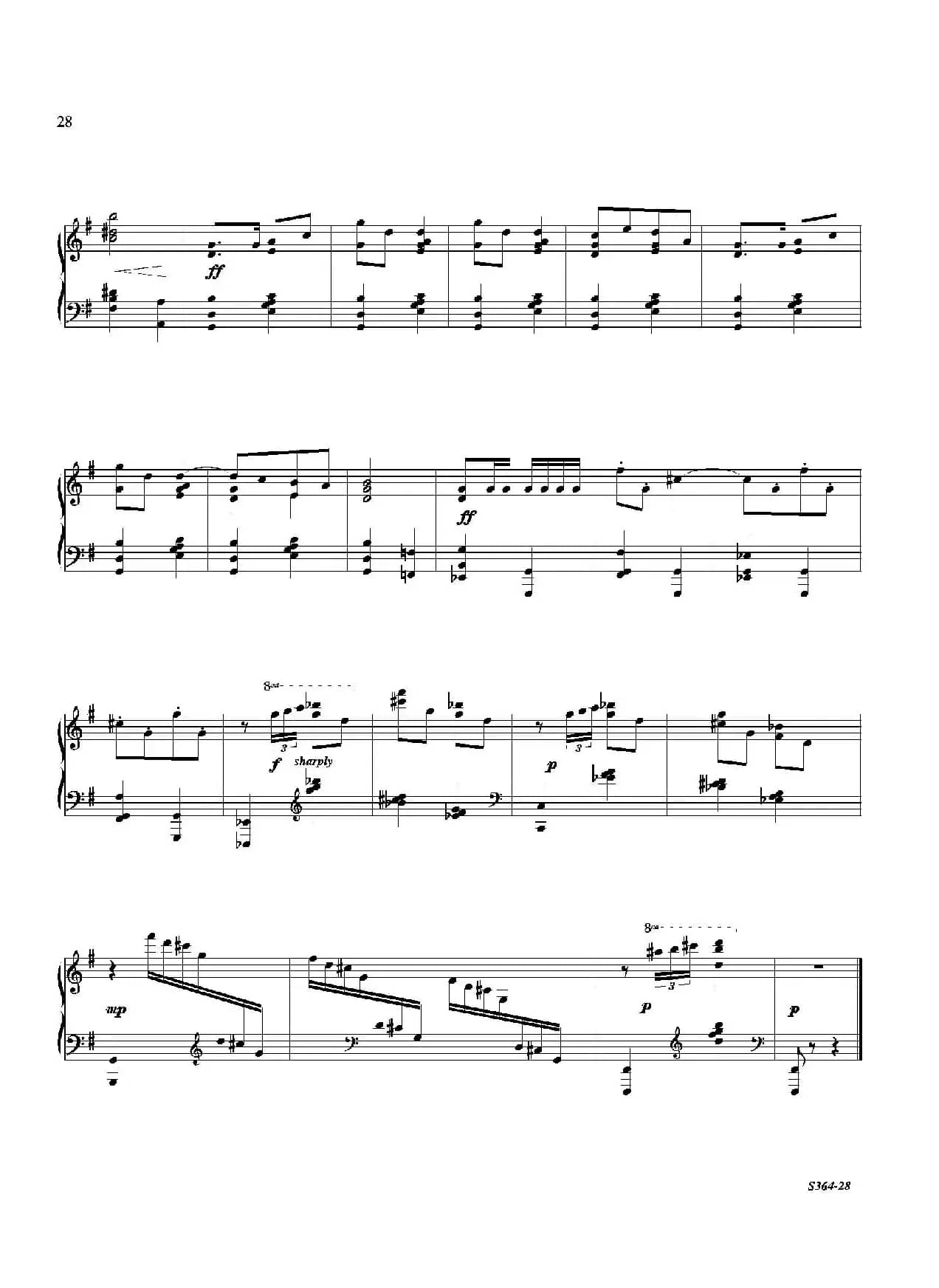 Piano Sonata No.8（第八钢琴奏鸣曲）（2）