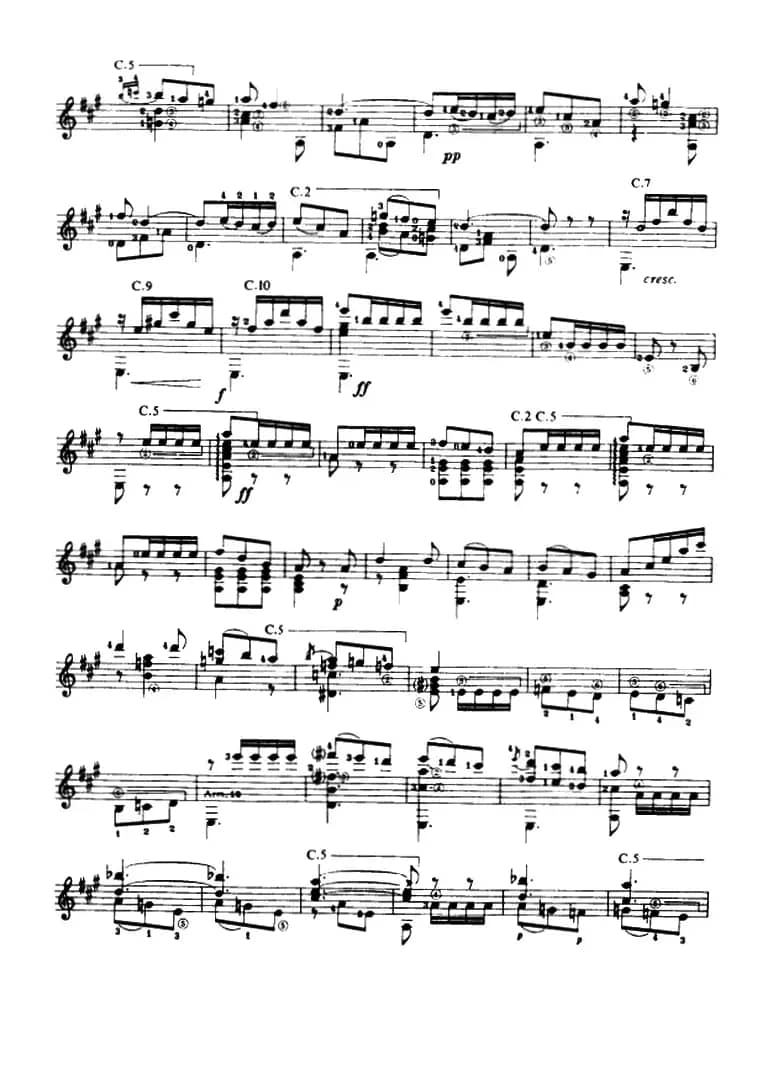 奏鸣曲·第三乐章（古典吉他）