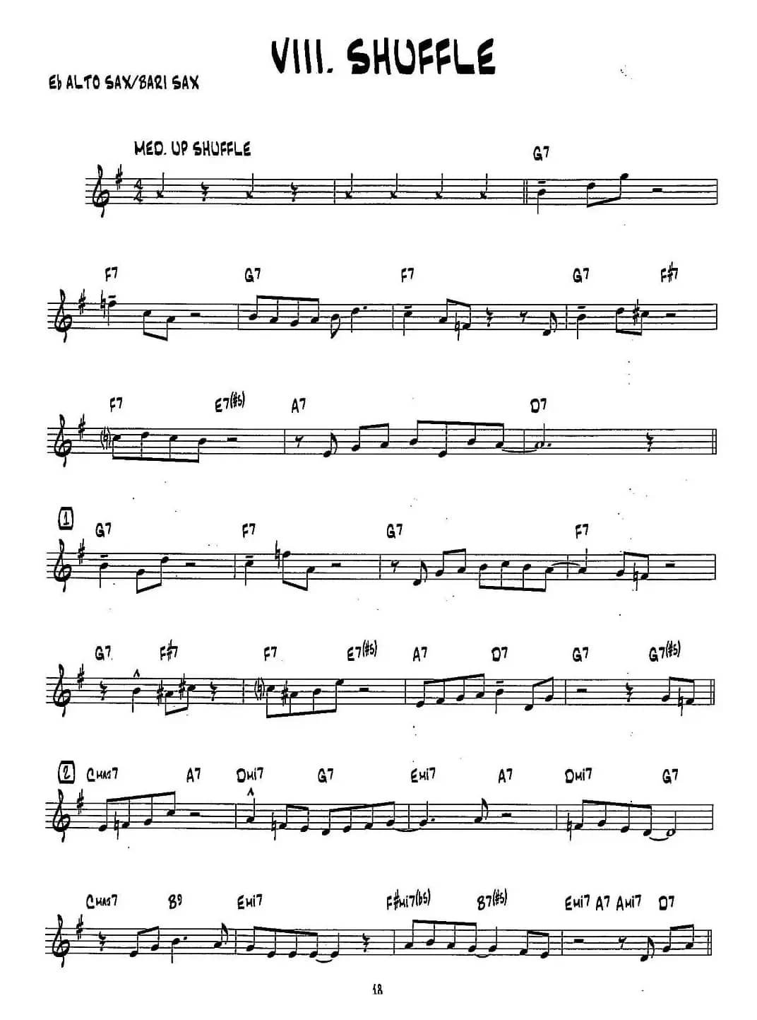 SHUFFLE（15首爵士练习曲之8）