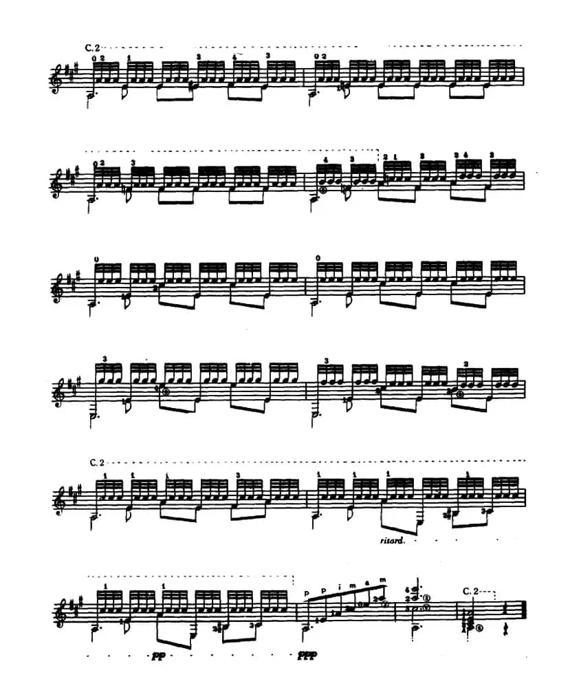 阿尔罕伯拉宫的回忆（古典吉它）