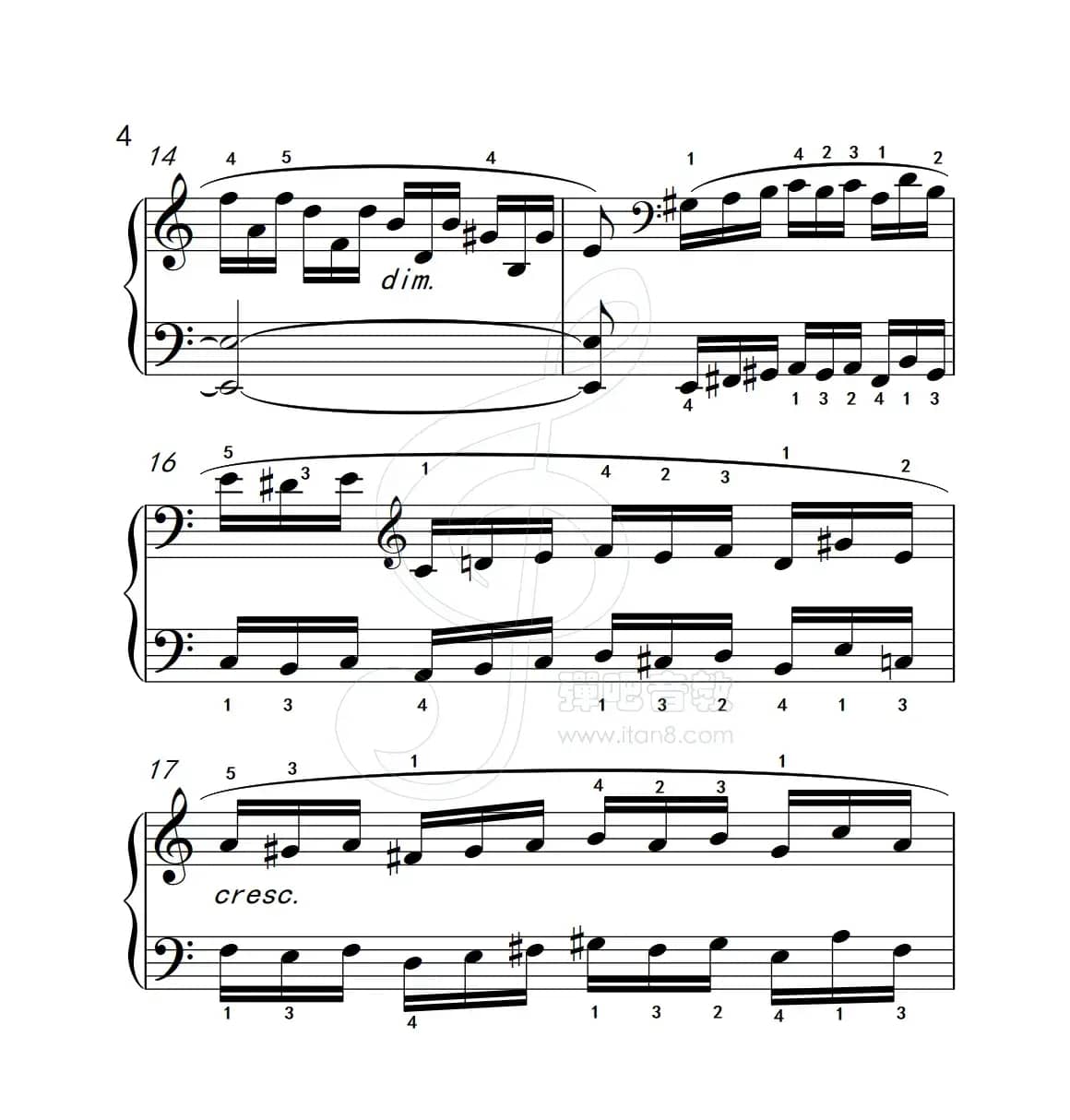 练习曲 5（克拉莫钢琴练习曲60首）