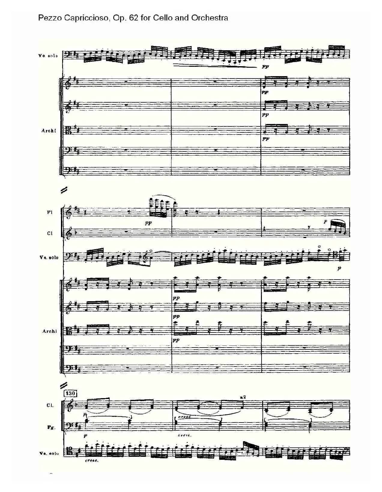 Pezzo Capriccioso, Op.62（大提琴与管弦乐）